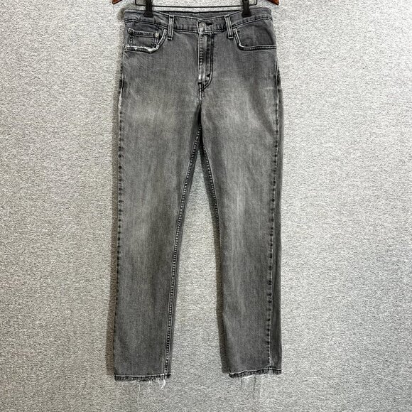 Levi's 511 Jeans Mens Size 32x29* Gray Acid Wash Slim Fit Straight Stretch Denim - Picture 13 of 14